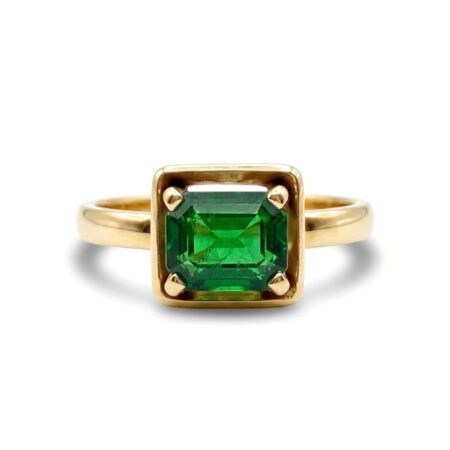 Custom Made Tsavorite Garnet Ring