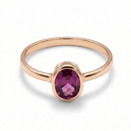 Pink Sapphire Ring in 9K Rose Gold