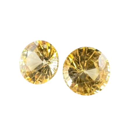Ceylon Natural Yellow Sapphire Pair (4.0mm)