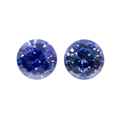 Ceylon Natural Blue Sapphire Pair (6.8mm)