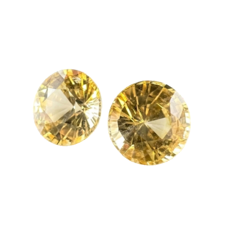Ceylon Natural Yellow Sapphire Pair (4.0mm)