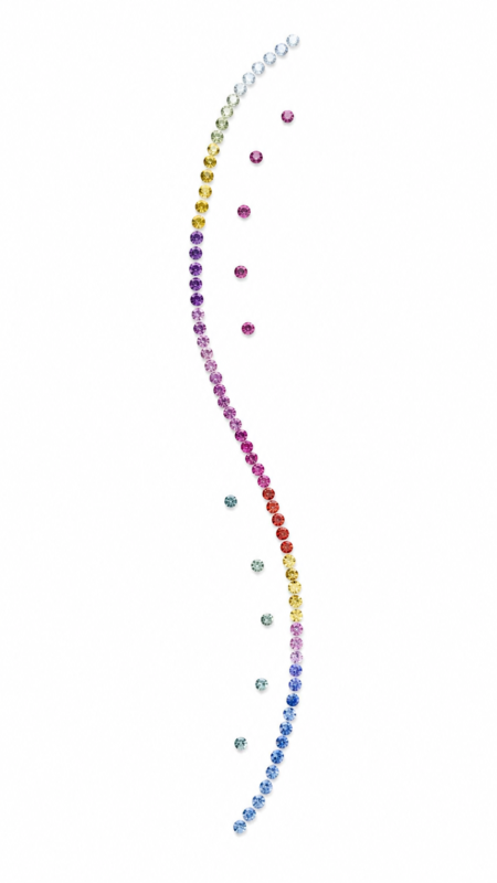 1.50 carats Rainbow Colour Sapphire Set