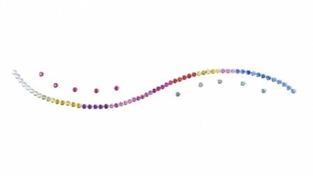 Rainbow Colour Sapphire Set