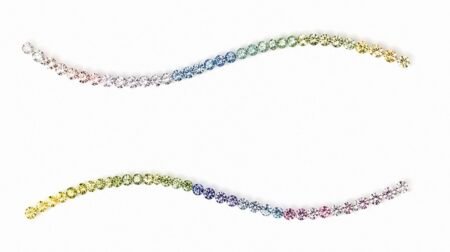Rainbow Colour Sapphire Set