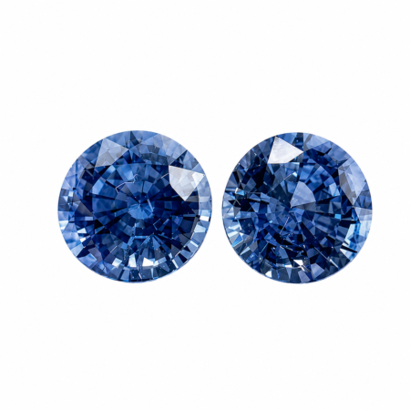 Ceylon Natural Blue Sapphire Pair (6.3mm)